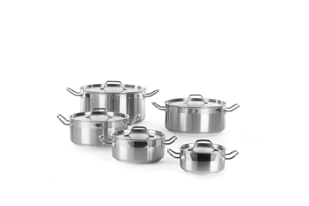 Garnek niski z pokrywką, Profi Line, 12L, ⌀320x150mm Hendi 830604