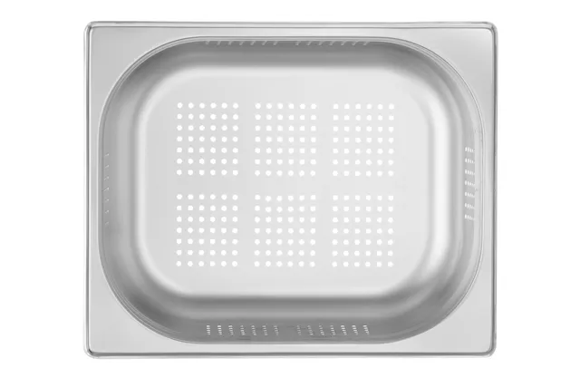 Pojemnik GN 1/2 – perforowany, Kitchen Line, GN 1/2, 6,5L, (H)100mm Hendi 807330