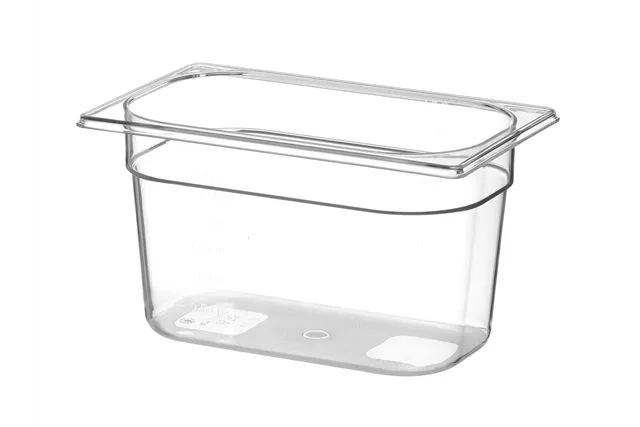 Pojemnik GN 1/4 z poliwęglanu, Profi Line, GN 1/4, 5,5L, transparentny, 265x162x200mm Hendi 861608