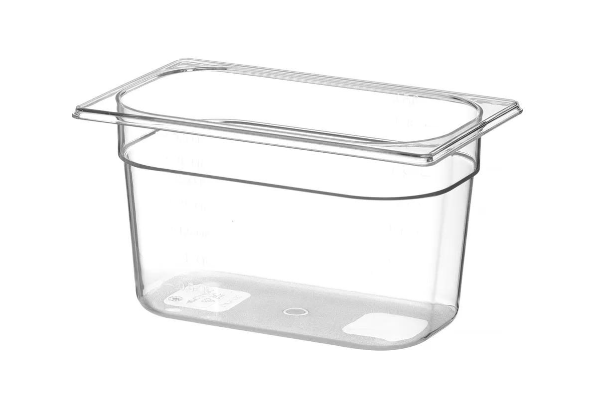 Pojemnik GN 1/4 z poliwęglanu, Profi Line, GN 1/4, 4L, transparentny, 265x162x150mm Hendi 861615
