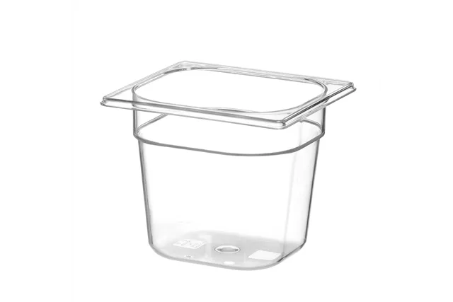 Pojemnik GN 1/6 z poliwęglanu, Profi Line, GN 1/6, 2,4L, transparentny, 176x162x150mm Hendi 861714