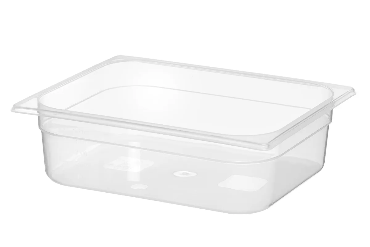Pojemnik GN 1/2 z polipropylenu, Profi Line, GN 1/2, 6,5L, transparentny, 325x265x100mm Hendi 880128
