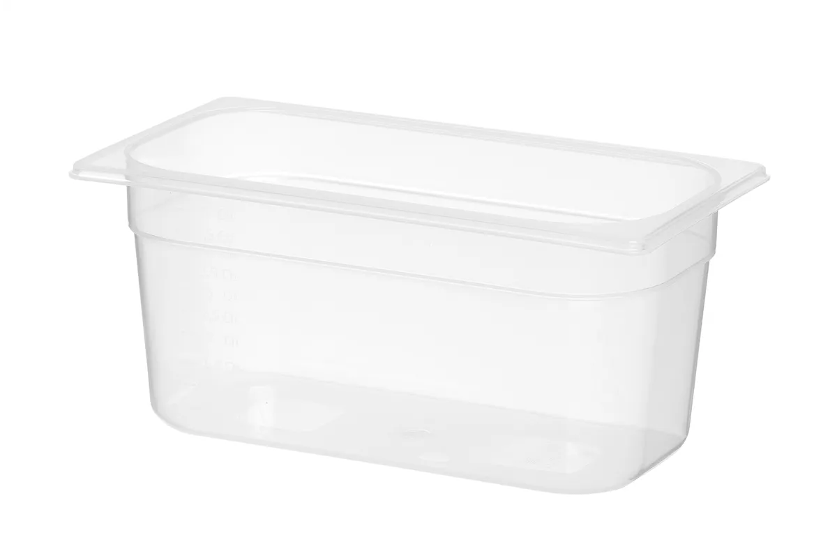 Pojemnik GN 1/3 z polipropylenu, Profi Line, GN 1/3, 5,7L, transparentny, 325x176x150mm Hendi 880210