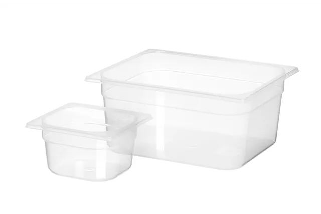 Pojemnik GN 1/6 z polipropylenu, Profi Line, GN 1/6, 1,6L, transparentny, 176x162x100mm Hendi 880425