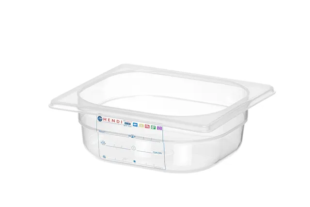 Pojemnik GN 1/6 HACCP, GN 1/6, 1L, transparentny, 176x162x65mm Hendi 880487