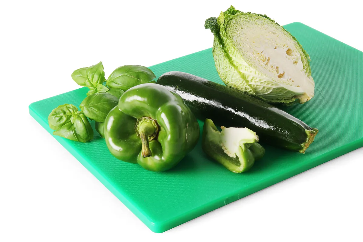 Deska do krojenia HACCP 600×400, zielony, 600x400mm, Prostokątny Hendi 825631