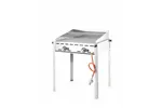 Grill Green Fire 2-palnikowy, Profi Line, Emaliowana patelnia żeliwna i ruszt GN 1/1, 11,6kW, 740x615x825mm Hendi 149508