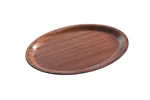 Taca do serwowania laminowana, antypoślizgowa, owalna, mahoniowy, 200x265mm AmerBox 507568