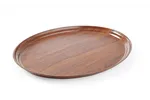 Taca do serwowania laminowana, antypoślizgowa, owalna, mahoniowy, 230x160mm AmerBox 507964