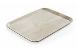 Taca do serwowania z laminatem z melaminy, antypoślizgowa, z wzorem drewna, jasne drewno, 330x430mm AmerBox 508862