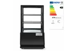 Witryna chłodnicza nastawna, 58l, czarny, 230V/170W, 452x406x830mm Arktic 233627