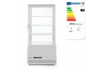 Witryna chłodnicza nastawna, 78l, biały, 230V/170W, 444x397x940mm Arktic 233641
