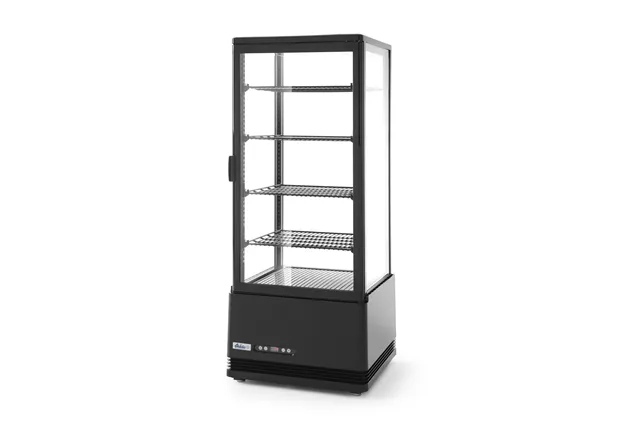 Witryna chłodnicza nastawna, 98l, czarny, 230V/210W, 444x397x1100mm Arktic 233269