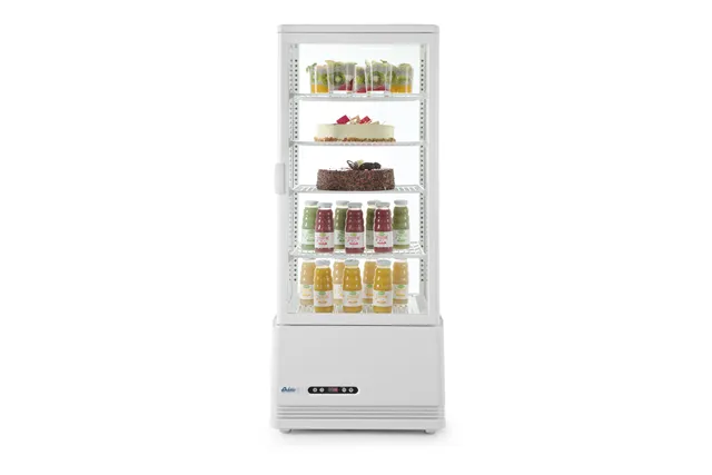 Witryna chłodnicza nastawna, 98l, biały, 230V/210W, 444x397x1100mm Arktic 233665