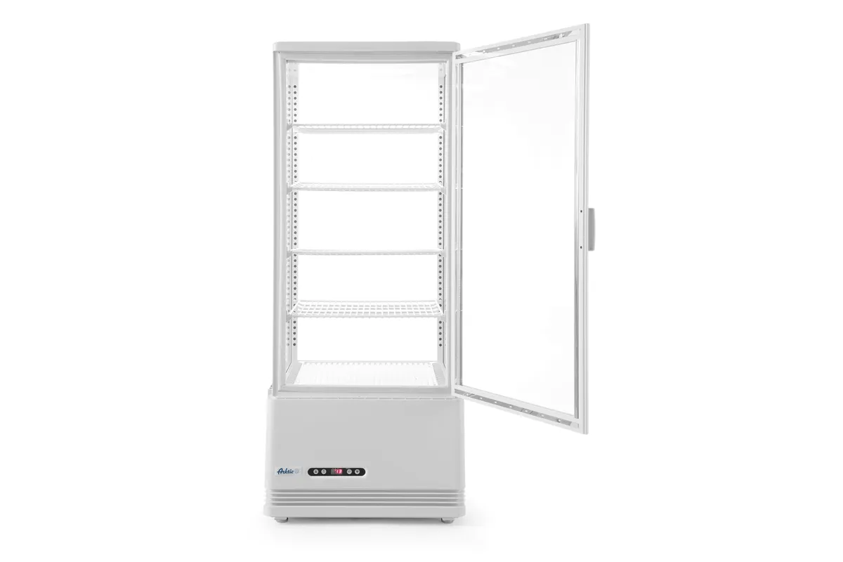 Witryna chłodnicza nastawna, 98l, biały, 230V/210W, 444x397x1100mm Arktic 233665