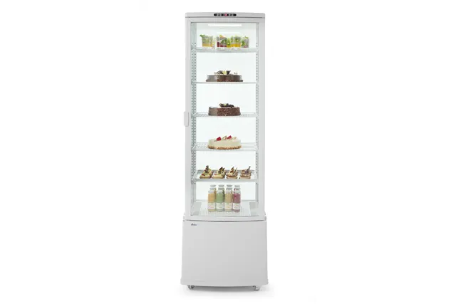 Witryna chłodnicza, 270l, biały, biały, 230V/290W, 550x520x1870mm Arktic 233696