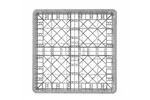 Kosz do szkła 500×500 mm, 25 przegródek – 90x90 mm, 500x500x104mm Hendi 877036