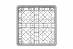 Kosz do szkła 500×500 mm, 9 przegródek – 150x150 mm, 500x500x104mm Hendi 877050