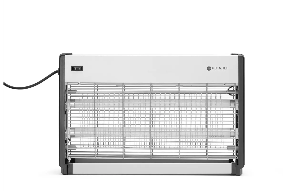 Lampa owadobójcza, Zasięg działania: 100 m², 230V/40W, 515x104x315mm Hendi 270165