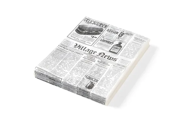 Papier pergaminowy, wydruk gazety, 500 szt., 200x250mm Hendi 678121