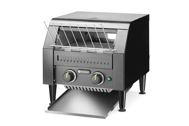 Toster przelotowy podwójny, czarny, 230V/2240W, 418x368x415mm Hendi 261354