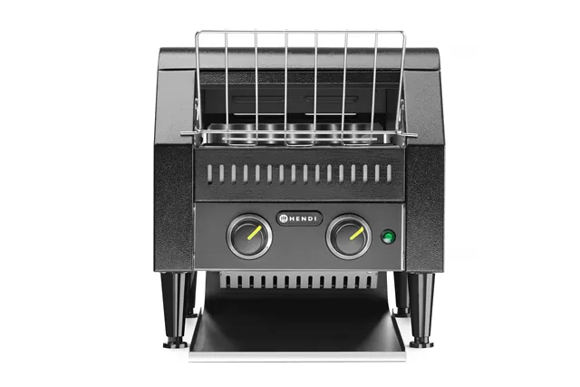 Toster przelotowy podwójny, czarny, 230V/2240W, 418x368x415mm Hendi 261354