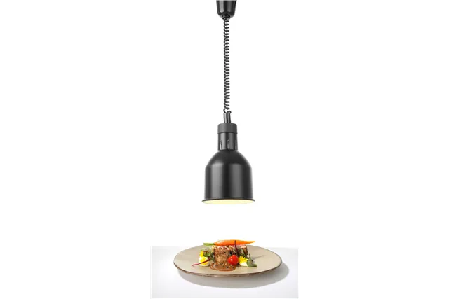 Lampa do podgrzewania potraw wisząca, cylindryczna, czarny, 230V/250W, ⌀175x250mm Hendi 273852