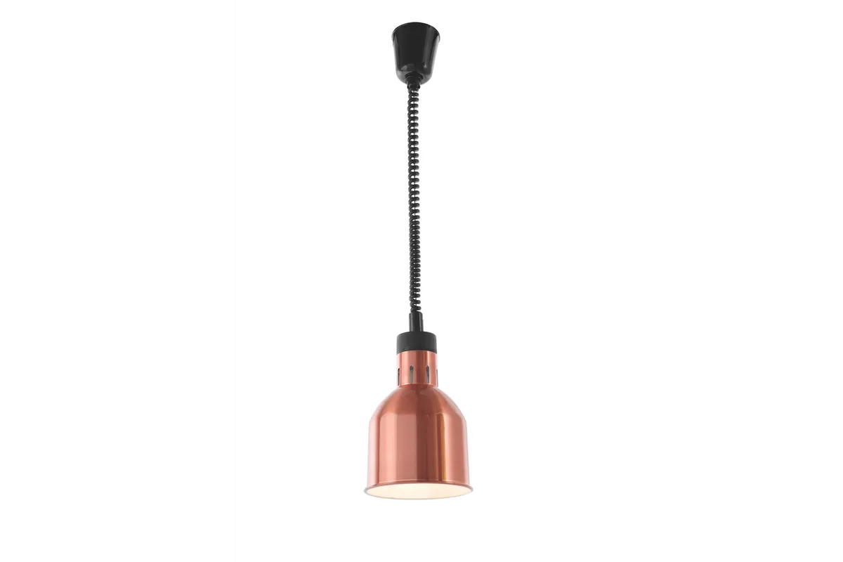 Lampa do podgrzewania potraw wisząca, cylindryczna, miedziany, 230V/250W, ⌀175x250mm Hendi 273890