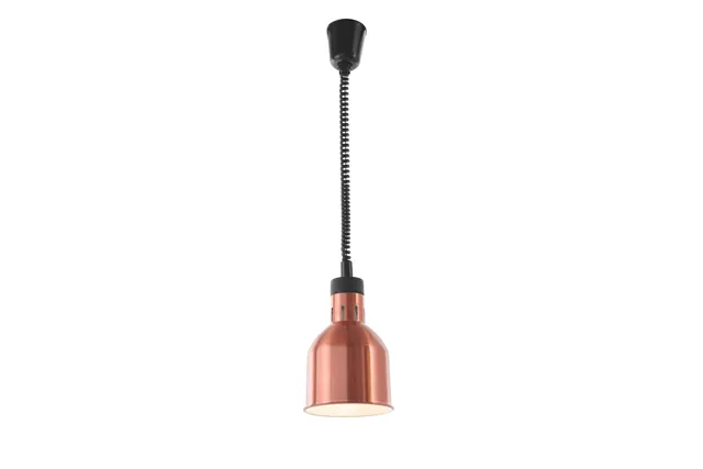 Lampa do podgrzewania potraw wisząca, cylindryczna, miedziany, 230V/250W, ⌀175x250mm Hendi 273890