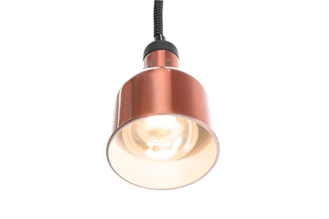 Lampa do podgrzewania potraw wisząca, cylindryczna, miedziany, 230V/250W, ⌀175x250mm Hendi 273890