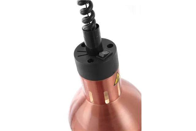 Lampa do podgrzewania potraw wisząca, cylindryczna, miedziany, 230V/250W, ⌀175x250mm Hendi 273890