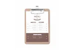 Podkładka pod kartę menu, 125x180mm Hendi 664179