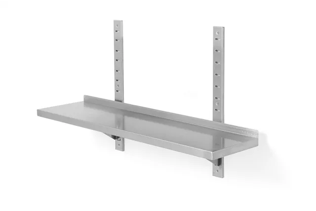 Półka wisząca regulowana, pojedyncza, z 2 konsolami, 800x300x600mm Hendi 811719