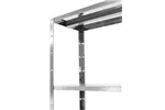 Regał magazynowy z 4 półkami pełnymi – skręcany, Kitchen Line, 1000x400x1800mm Hendi 812525
