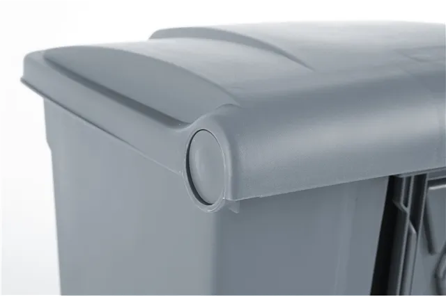 Pojemnik na odpady z pedałem, 68L, jasnoszary, 490x410x660mm AmerBox 691151