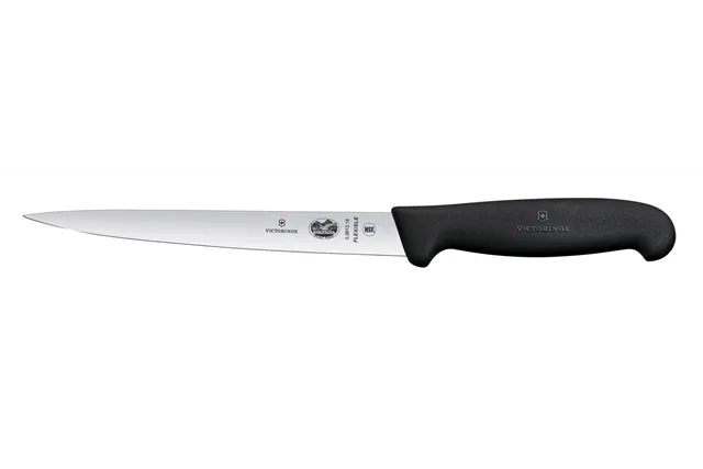 Nóż do filetowania, czarny, 310mm Victorinox 5.3813.18
