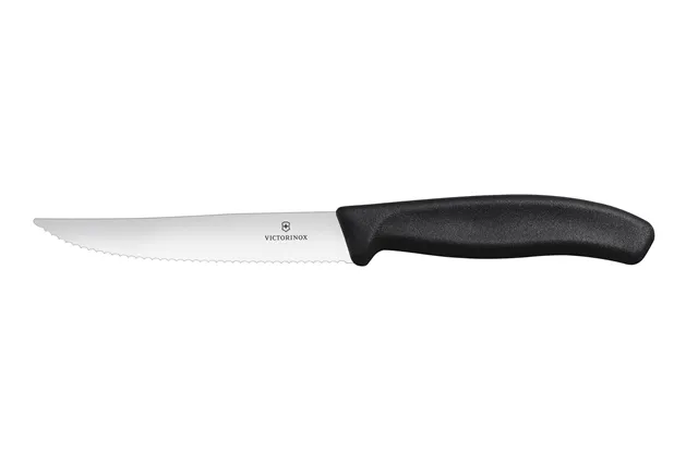 Nóż do steków i pizzy, czarny, 2 szt., 232mm Victorinox 6.7933.12B