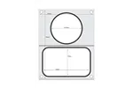 Matryca do zgrzewarki, 2 pojemniki: 1x 178x113 mm + 1x ø115 mm Hendi 805657