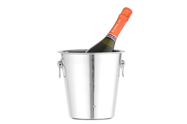 Wiadro do szampana, 3,3L, srebrny, ⌀220x190mm BarUp 593202
