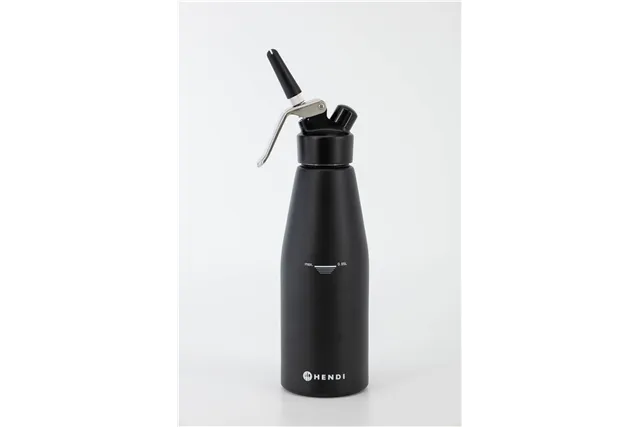 Syfon do bitej śmietany, Kitchen Line, 0,95L, czarny, ⌀95x320mm Hendi 588598