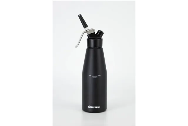 Syfon do bitej śmietany, Kitchen Line, 0,95L, czarny, ⌀95x320mm Hendi 588598