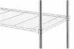 Regał magazynowy z 5 półkami, chromowany, chromowany, 910x455x1830mm Hendi 812204