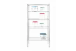 Regał magazynowy z 5 półkami, chromowany, chromowany, 910x455x1830mm Hendi 812204