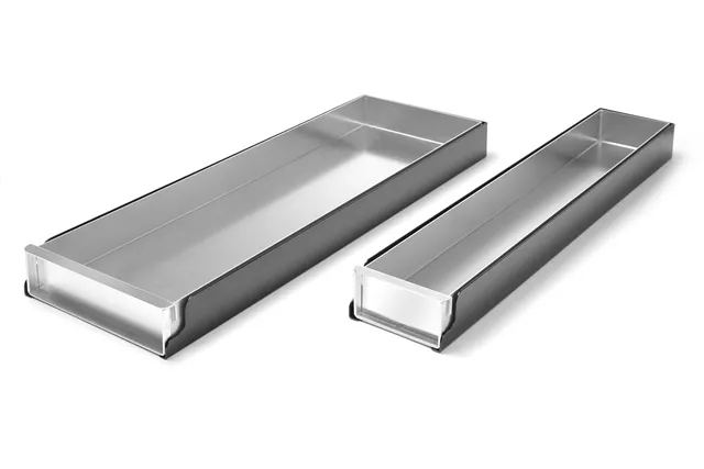 Blacha cukiernicza aluminiowa, zamykana, 580x100x50mm Hendi 689851