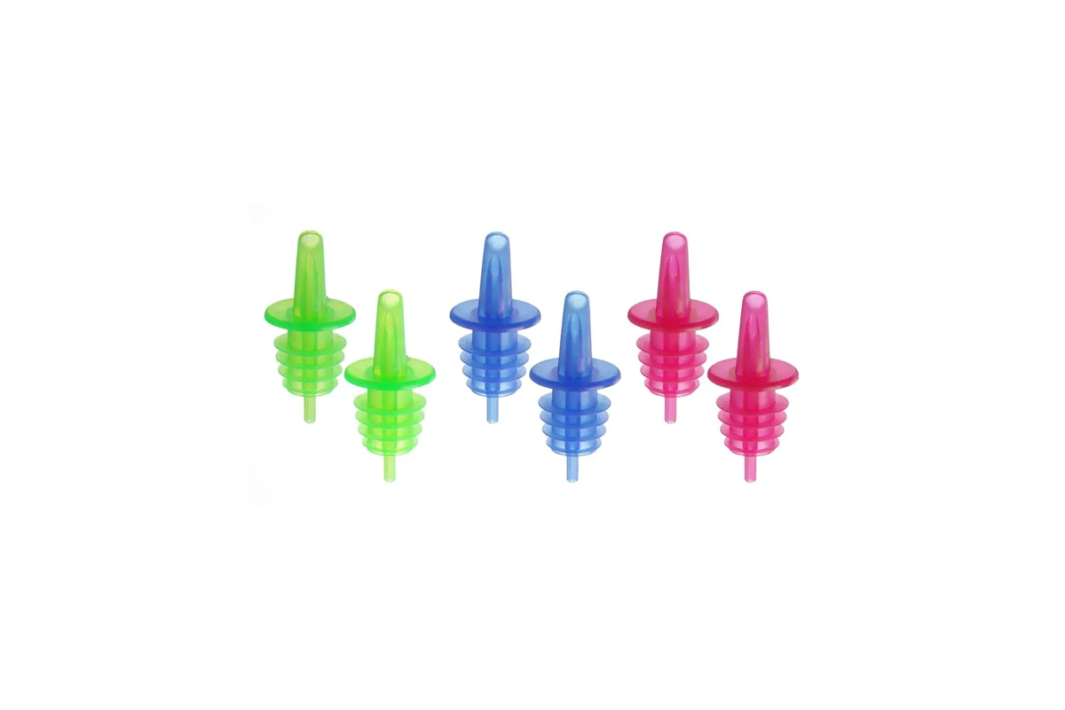 Nalewak, 2 niebieskie, 2 czerwone, 2 zielone, czerwony, 6 szt BarUp 599457