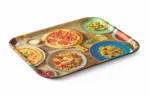 Taca do serwowania z nadrukiem, antypoślizgowa, tasty pizza & pasta, 330x430mm Hendi 508015