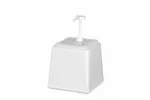 Pojemnik do sosów z pompką, 2,5L, biały, 230x210x327mm Hendi 203545