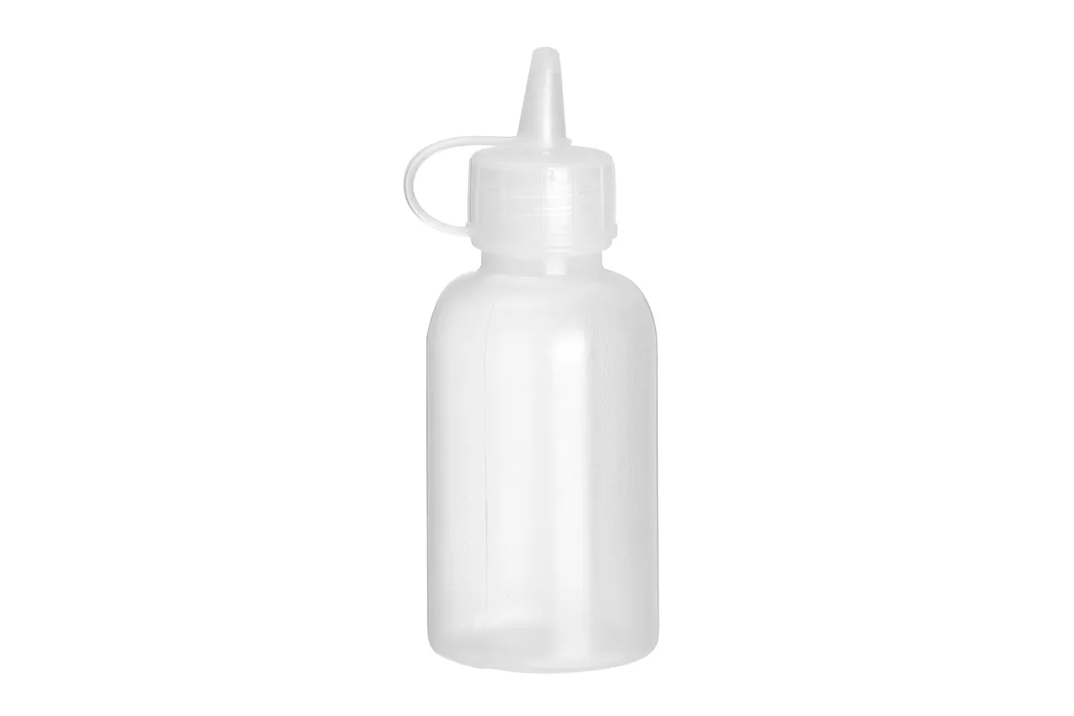 Mini dyspenser do sosów - zestaw 4 szt., 0,05L, transparentny, ⌀35x100mm Hendi 557990