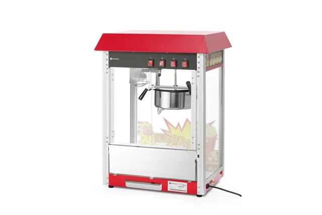 Urządzenie do popcornu, czerwony, 230V/1500W, 574x420x778mm Hendi 282748