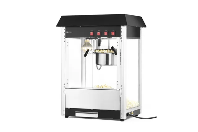 Urządzenie do popcornu, czarny, 230V/1500W, 574x420x778mm Hendi 282762